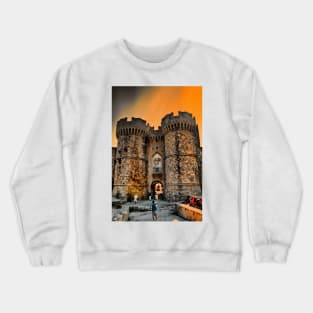 Greece. Rhodes. Main Gate to the Old Town. Crewneck Sweatshirt